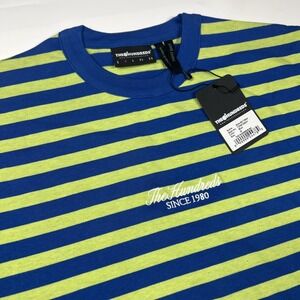The Hundreds Echo Short Sleeve Shirt Men's Medium Blue And Green Striped NWT